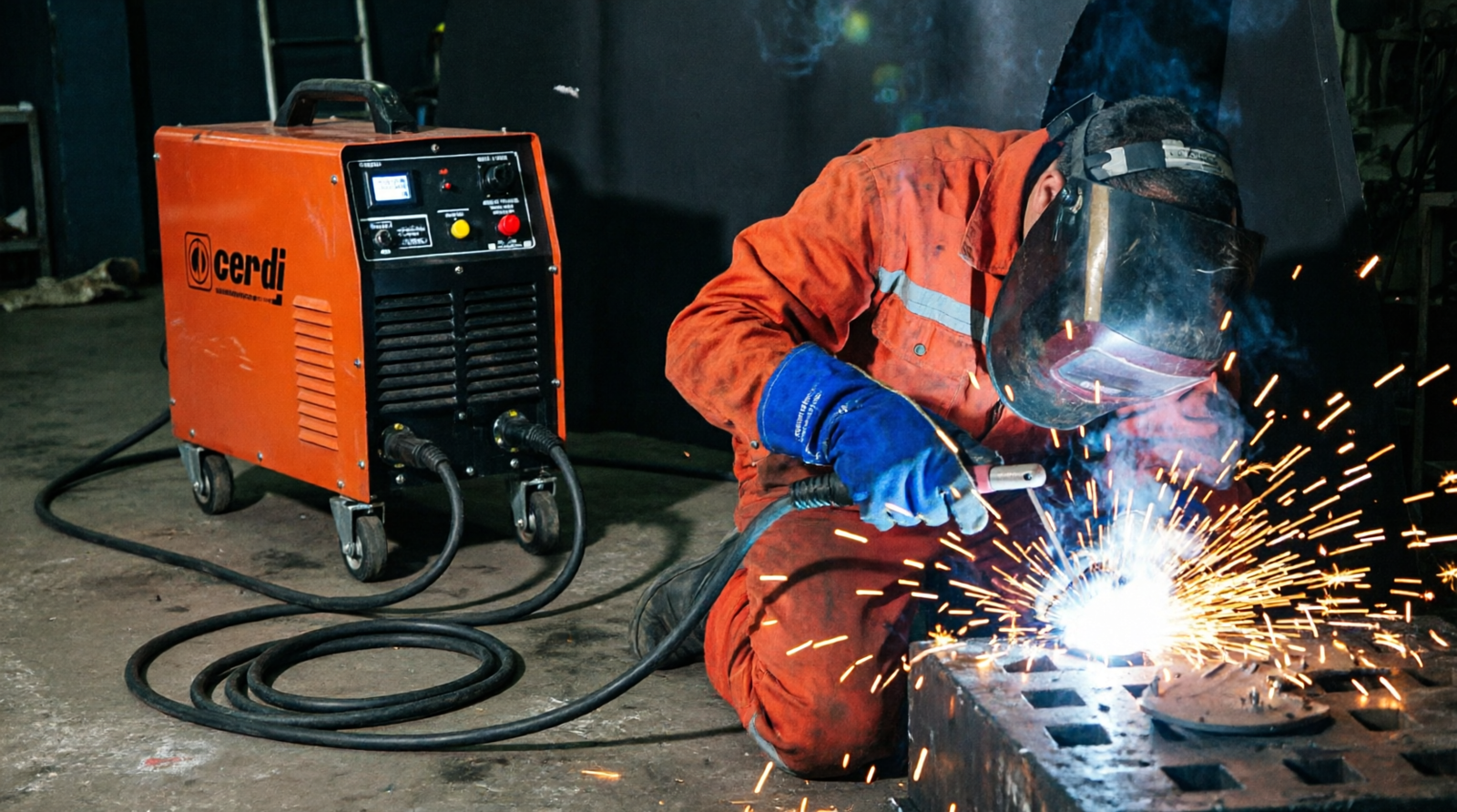 Welder working